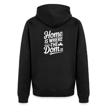Cologne Home Is Where The Dom Is Cologne Carnival Cologne - Unisex Premium Organic Zip Hoodie - black - Back - Nico (187cm)