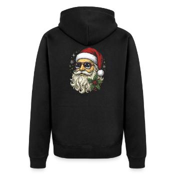 Six Sept Bruh Cool Père Noël Anniversaire de Noël - Veste à capuche bio Premium Unisexe - noir - Dos - Nico (187cm)