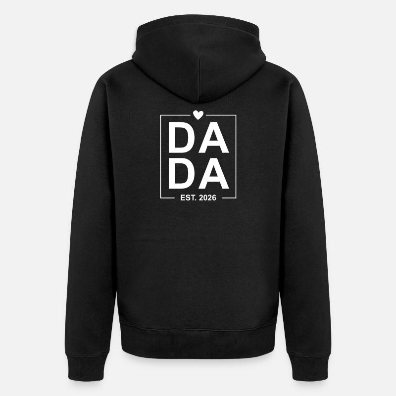 Dada gegründet 2026 - Unisex Premium Bio Zip Hoodie - Schwarz