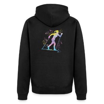 Ski de fond Ski de fond - Veste à capuche bio Premium Unisexe - noir - Dos - Nico (187cm)