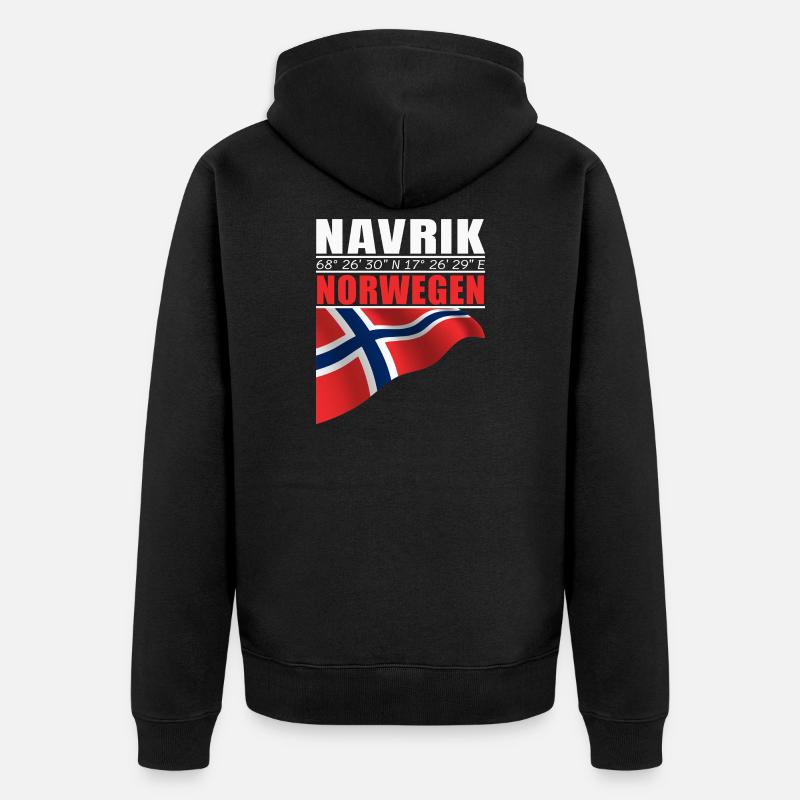 Navrik - Veste à capuche bio Premium Unisexe - noir