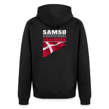 Samso - Veste à capuche bio Premium Unisexe - noir - Dos - Nico (187cm)