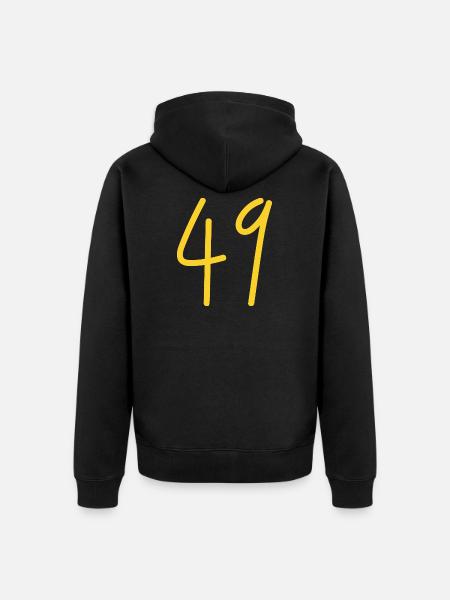 49 - Veste à capuche bio Premium Unisexe - noir