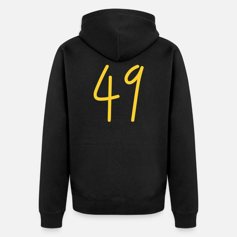 49 - Veste à capuche bio Premium Unisexe - noir