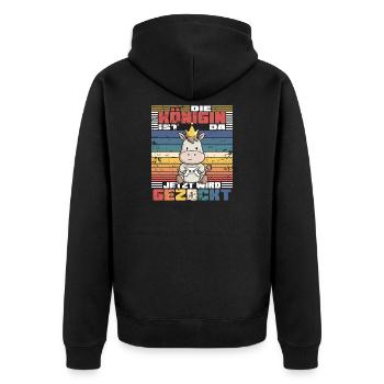 Gaming Girl Gaming - Unisex Premium Organic Zip Hoodie - black - Back - Nico (187cm)