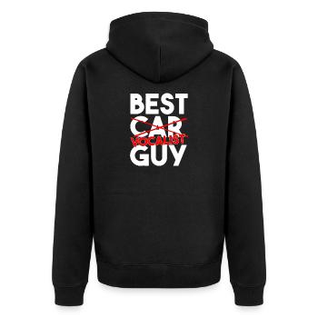 Best Vocalist Guy Ever Funny Singing Musician Love - Unisex Premium Organic Zip Hoodie - black - Back - Nico (187cm)