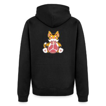 Viande de tigre - Veste à capuche bio Premium Unisexe - noir - Dos - Nico (187cm)