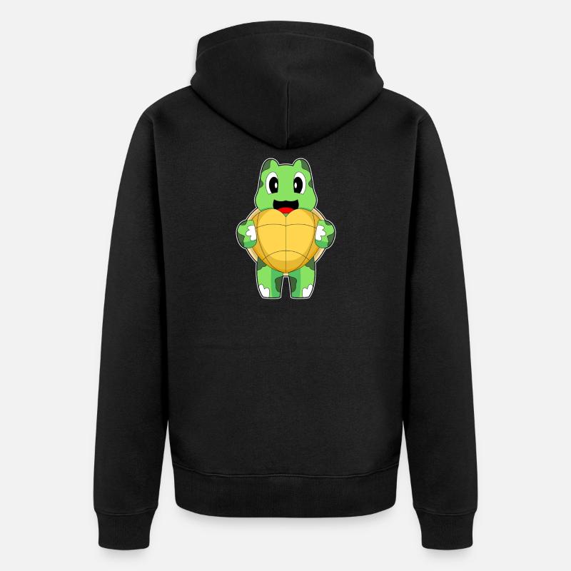 Cœur de Tortue - Veste à capuche bio Premium Unisexe - noir