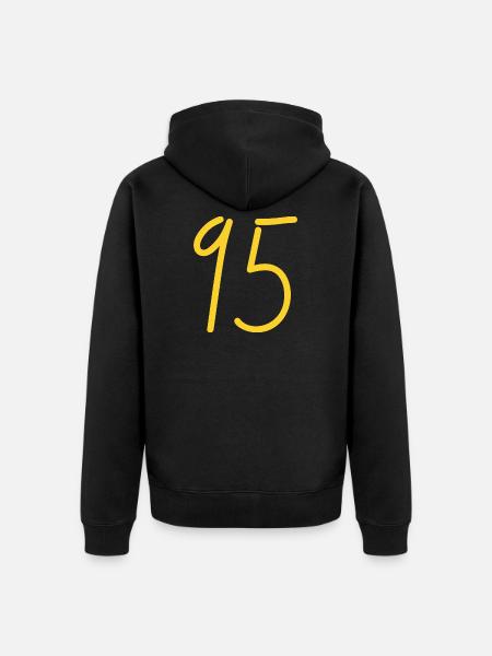 95 - Veste à capuche bio Premium Unisexe - noir
