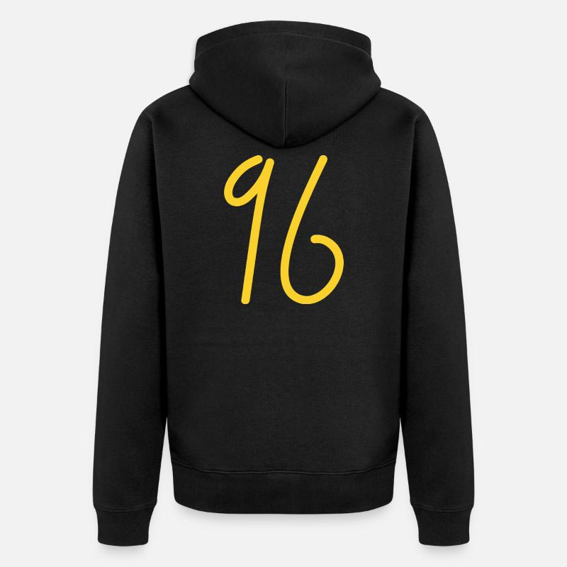 96 - Veste à capuche bio Premium Unisexe - noir