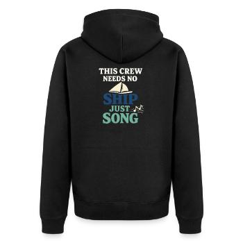 Communauté de musique folk Shanty Crew - Veste à capuche bio Premium Unisexe - noir - Dos - Nico (187cm)