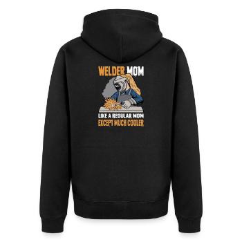 Des cadeaux pour les métallurgistes qui disent le soudeur - Veste à capuche bio Premium Unisexe - noir - Dos - Nico (187cm)