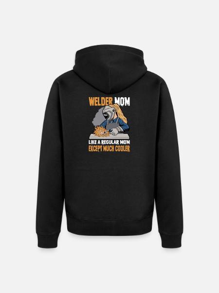 Schweißer Spruch Geschenke Für Metallbauer - Unisex Premium Bio Zip Hoodie - Schwarz