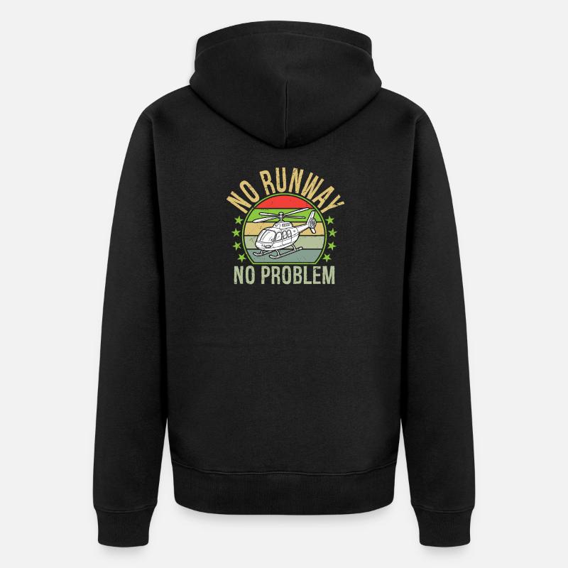 Pas de piste, pas de problème - Veste à capuche bio Premium Unisexe - noir