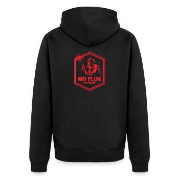 Welder Saying Gifts for Metalworkers - Unisex Premium Organic Zip Hoodie - black - Back - Nico (187cm)