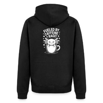 Dictons du café Caféine Cadeau drôle de café - Veste à capuche bio Premium Unisexe - noir - Dos - Nico (187cm)