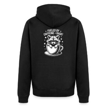 Dictons du café Caféine Cadeau drôle de café - Veste à capuche bio Premium Unisexe - noir - Dos - Nico (187cm)