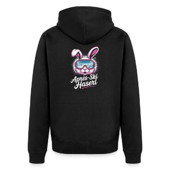 Après-ski bunny hut fun Skier ski bunny - Veste à capuche bio Premium Unisexe - noir - Dos - Nico (187cm)