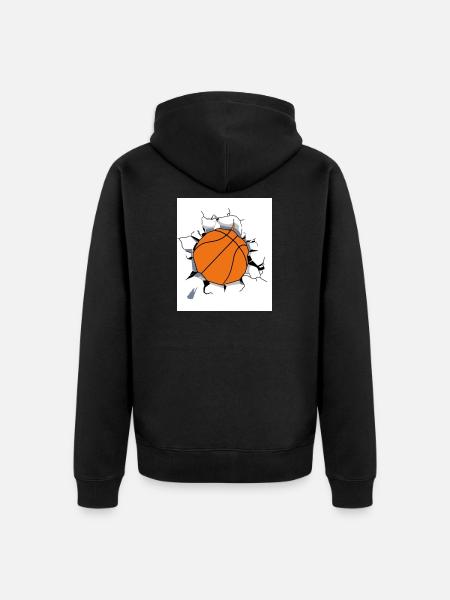 Basket - Veste à capuche bio Premium Unisexe - noir