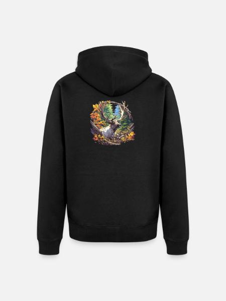 Renne Renne - Veste à capuche bio Premium Unisexe - noir