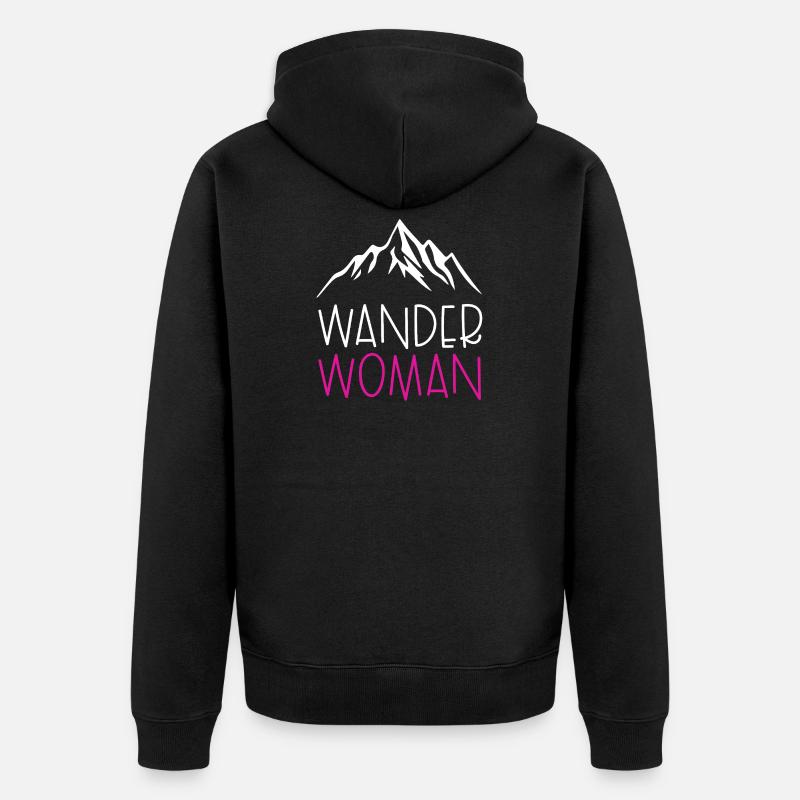 Femme errante - Veste à capuche bio Premium Unisexe - noir