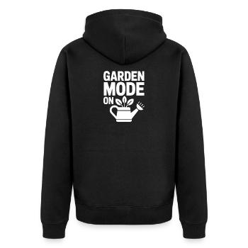 Mode jardin sur Gartenmodus An Gärtner - Veste à capuche bio Premium Unisexe - noir - Dos - Nico (187cm)