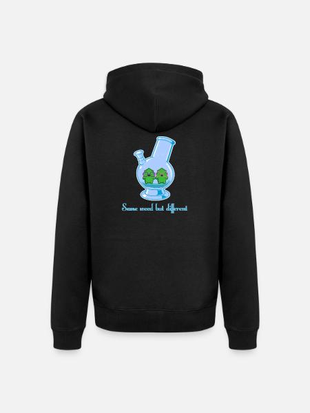 Same weed but different - Unisex Premium Bio Zip Hoodie - Schwarz
