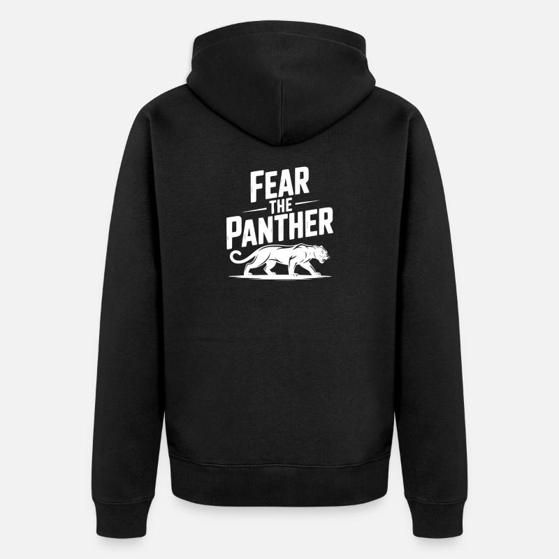 Crainte de la Panthère - Veste à capuche bio Premium Unisexe - noir