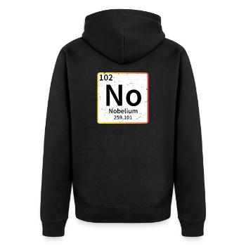 Pas de tableau périodique de chimie - Veste à capuche bio Premium Unisexe - noir - Dos - Nico (187cm)