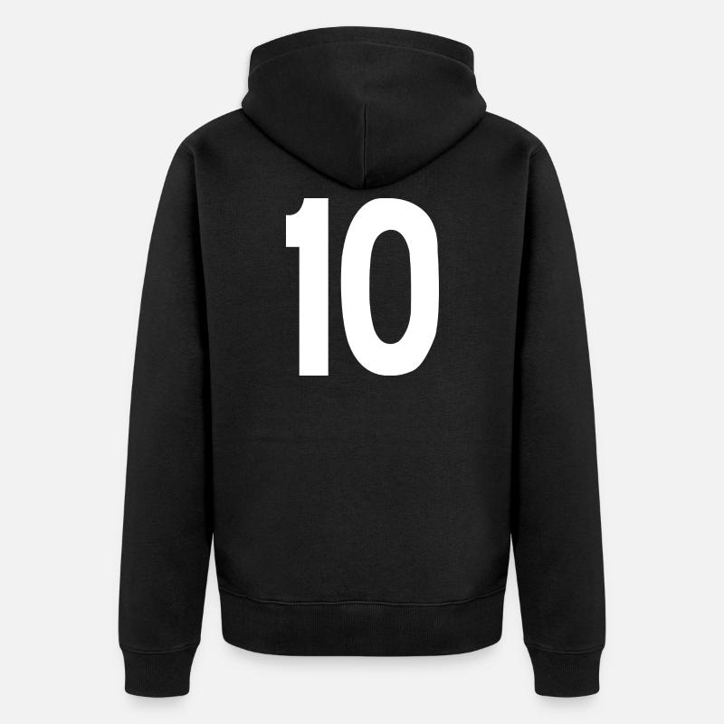 10 - Veste à capuche bio Premium Unisexe - noir
