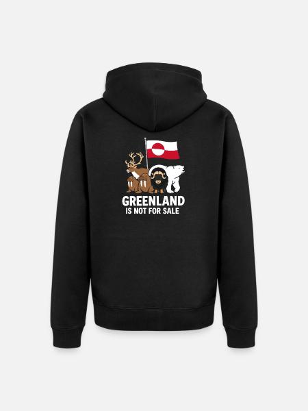 Greenland Pas À Vendre - Veste à capuche bio Premium Unisexe - noir