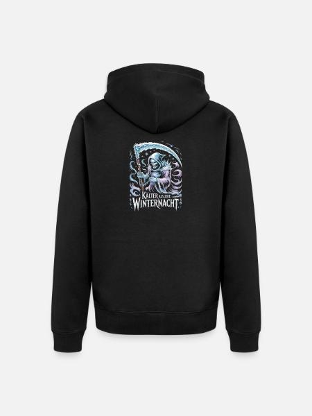Kälter Als Jede Winternacht Sensenmann Eisiger - Unisex Premium Bio Zip Hoodie - Schwarz