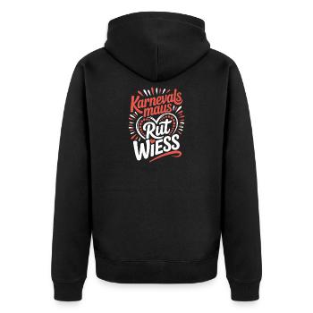 Souris de Carnaval, Rut, Wiess, Cologne, Cologne, Souris de Carnaval, - Veste à capuche bio Premium Unisexe - noir - Dos - Nico (187cm)