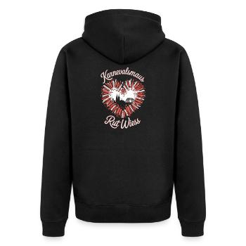 Souris de Carnaval, Rut, Wiess, Cologne, Cologne, Souris de Carnaval, - Veste à capuche bio Premium Unisexe - noir - Dos - Nico (187cm)
