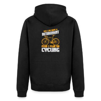 Vélo de route Cyclisme Vélo Cyclisme - Veste à capuche bio Premium Unisexe - noir - Dos - Nico (187cm)