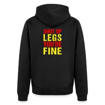 Fitness Motivation Bodybuilder XX Gym - Veste à capuche bio Premium Unisexe - noir - Dos - Nico (187cm)