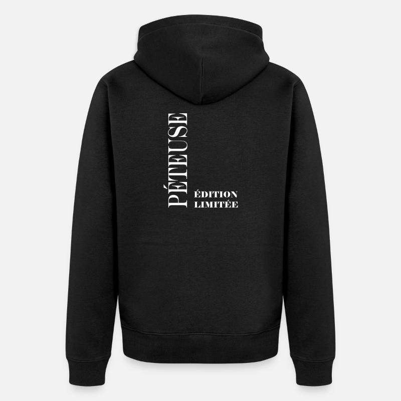 péteuse - Veste à capuche bio Premium Unisexe - noir