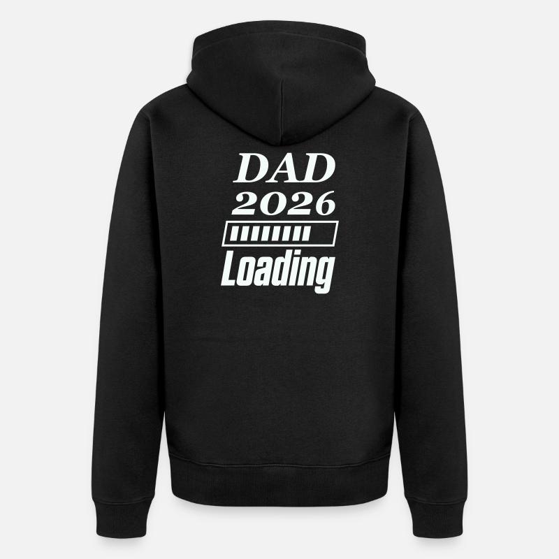 DAD 2026 Loading - Unisex Premium Bio Zip Hoodie - Schwarz