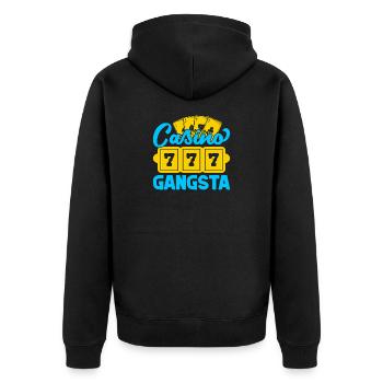 Casino de fans de jeux d’argent Casino Gangsta Casino - Veste à capuche bio Premium Unisexe - noir - Dos - Nico (187cm)