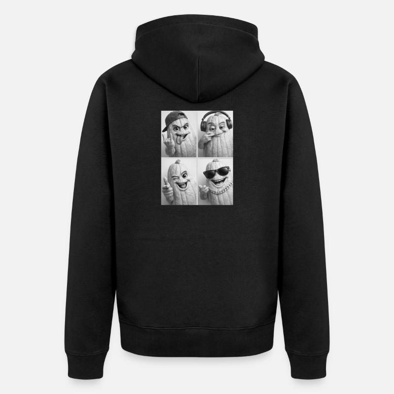 Courge - Veste à capuche bio Premium Unisexe - noir