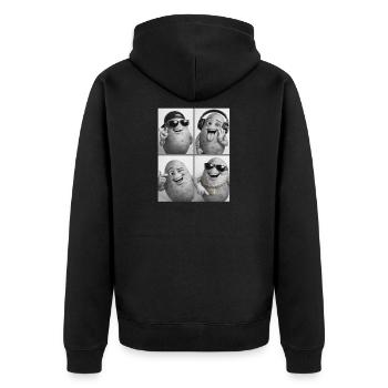 Pomme de terre - Veste à capuche bio Premium Unisexe - noir - Dos - Nico (187cm)