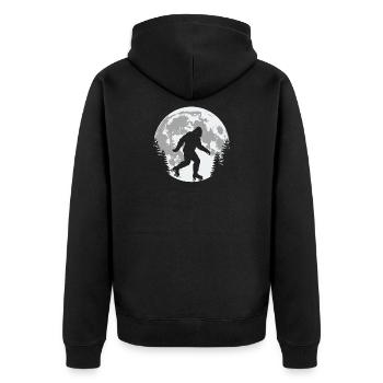 Bigfoot Lune de patinage à roulettes - Veste à capuche bio Premium Unisexe - noir - Dos - Nico (187cm)