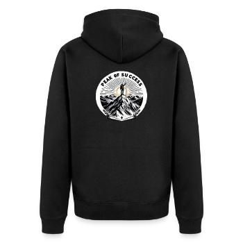 Sommet du succès - Veste à capuche bio Premium Unisexe - noir - Dos - Nico (187cm)