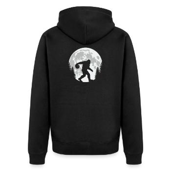 Bigfoot Lune de Bowling - Veste à capuche bio Premium Unisexe - noir - Dos - Nico (187cm)