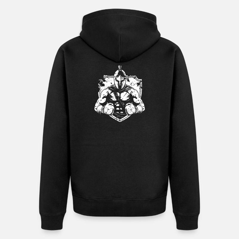 Boxe Spartan MMA - Veste à capuche bio Premium Unisexe - noir