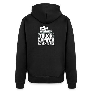 Camping-car tout-terrain Truck Camper Adventures - Veste à capuche bio Premium Unisexe - noir - Dos - Nico (187cm)