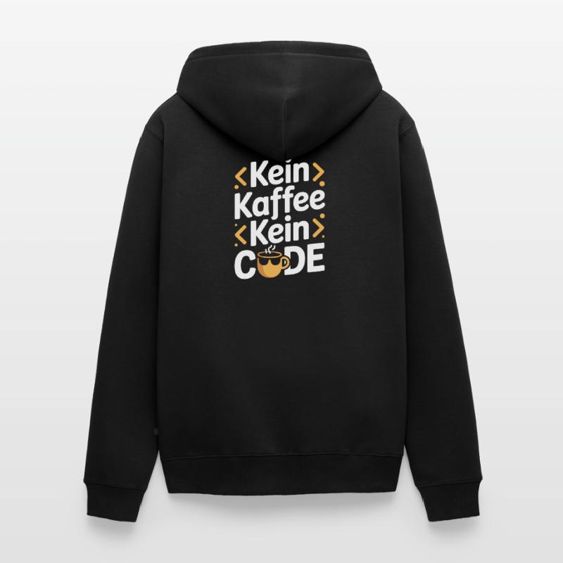 No Coffee No Code Programmeur Informaticien Veste à capuche bio Premium Unisexe