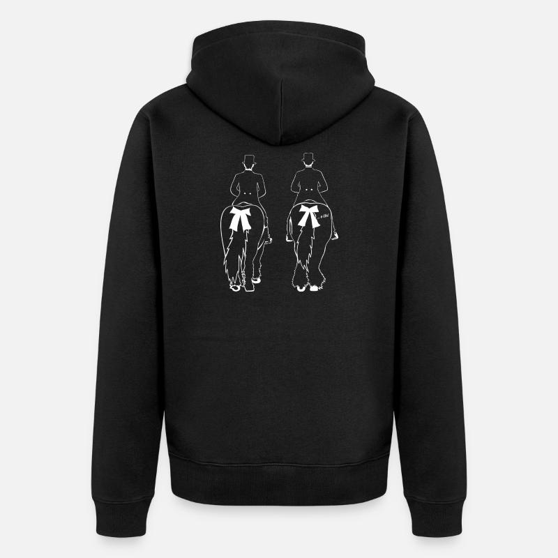 KŘIŽERJEJ ... a čěs! - Unisex Premium Bio Zip Hoodie - Schwarz