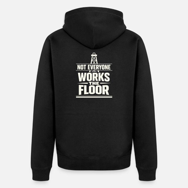 Offshore-bohrer-rig-bohrer Bohrboden Offshore - Unisex Premium Bio Zip Hoodie - Schwarz