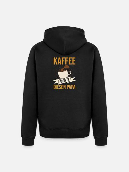 Coffee Father Father's Day Dad - Unisex Premium Organic Zip Hoodie - black